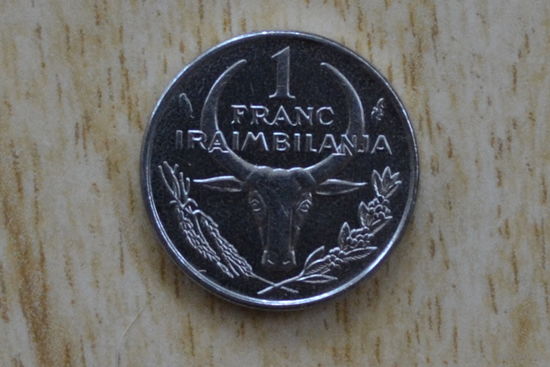 Мадагаскар 1 франк 1987