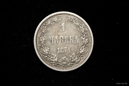 1 марка 1874 г. Финляндия (Российская Империя), Александр II