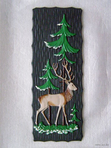 Панно декоративное "Лесной олень" (СССР, 1980-ые гг.)