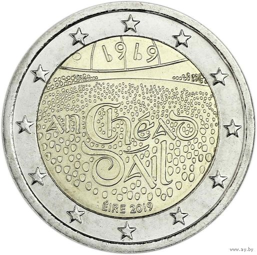 2 евро 2019 Ирландия Дойл Эрен UNC из ролла