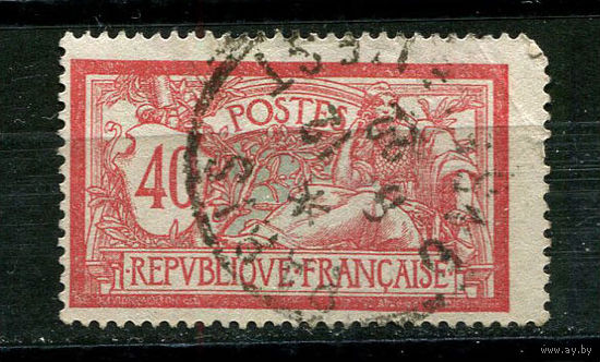 Франция - 1900/1917 - Аллегория 40C - [Mi.96x] - 1 марка. Гашеная.  (Лот 30JG)-TG2P22