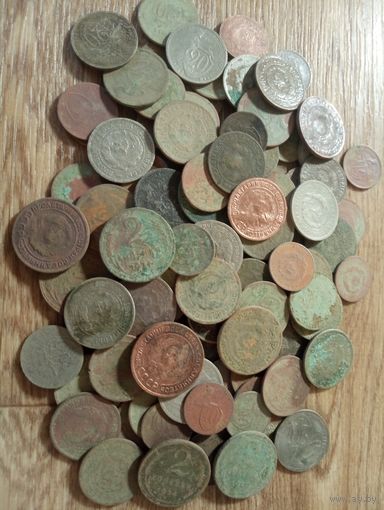 Ранние Советы ( " Щитовики 21-23г.+ медь 24 г.)-110 шт.