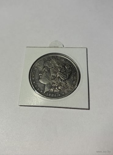 Лот 1/7 Морган доллар 1884О. С рубля без МЦ