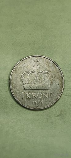 Норвегия 1 крон 1981