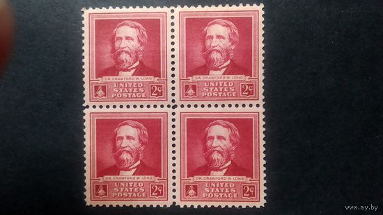 США\а109\1940 Ми 471.Кроуфорд Лонг. Врач. Медицина MNH