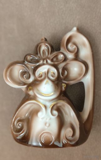 ОБЕЗЬЯНА. МФЗ. ОТЛИЧНАЯ ФАРФОРОВАЯ СТАТУЭТКА В КОЛЛЕКЦИЮ