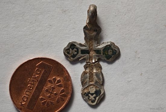 Крестик серебро 84
