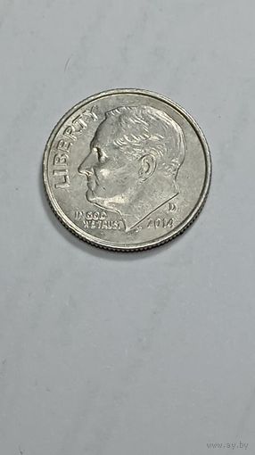США 10 центов 2014 года . D