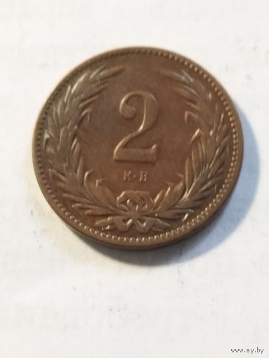 Венгрия 2 геллера 1898