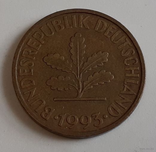 Германия 10 пфеннигов, 1993 "J" (2-12-168)