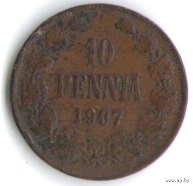 10 пенни 1907 год _состояние VF