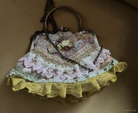 Сумка Сумочка Театральная Кружево Франция винтаж