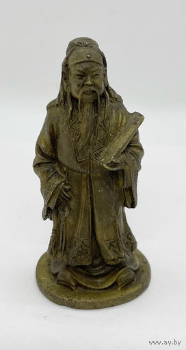 Бронзовая Статуэтка китайского Генерала . Фэн-шуй