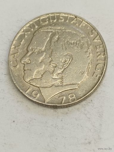 Швеция 1 крона 1978