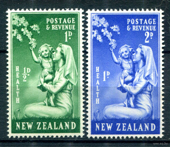 Британские колонии - Новая Зеландия - 1949г. - охрана здоровья - 2 марки - полная серия, MNH [Mi 307-308]. #3-WB-88-A-1