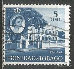 Тринидад и Тобаго. Королева Елизавета II. Белый дом. 1960г. Mi#174.