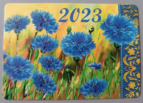 Васильки. Календарик, глянец, 2023