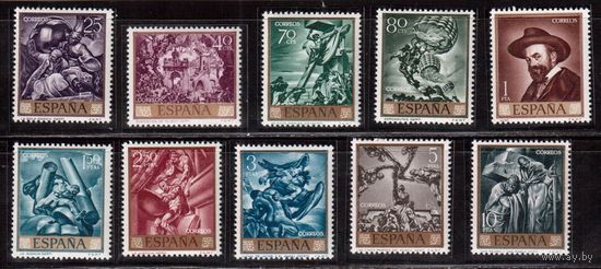 Испания-1966(Мих.1599-1608)  ** , Искусство, Живопись, Хосе-Мария Серт, полная серия