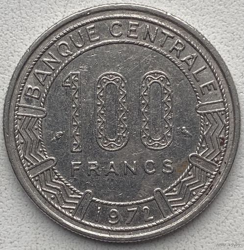 Конго 100 франков 1972 г.