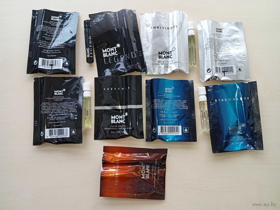 Парфюм мужской MONT BLANC ПРОБНИКИ-миники (1,2-2мл) 5 ароматов