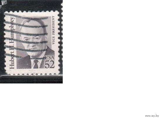 США-1991, (Мих.2145), гаш. , Стандарт, Личности, Вице-Президент(одиночка),(2)