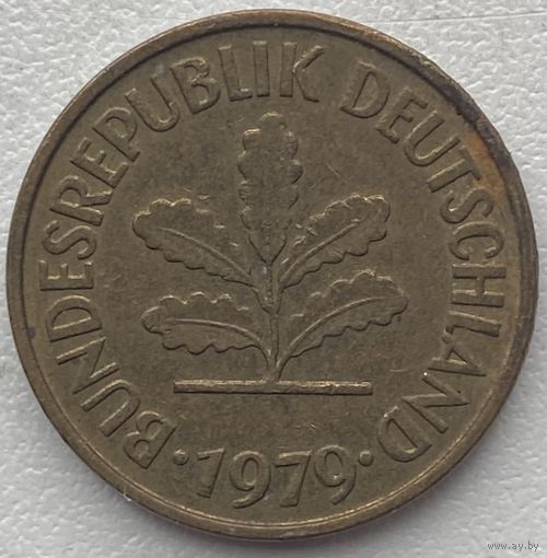 Германия 5 пфеннигов 1979 г. F
