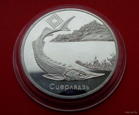 Заказник Днепро – Сожский Стерлядь! 2007! 20 рублей! Серебро! ВОЗМОЖЕН ОБМЕН!