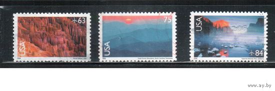 США-2006 (Мих.4042-4044) , гаш.,  Стандарт, Ландшафты(полная серия)(1)