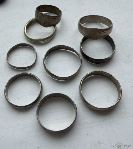 Кольца серебрянные старые
