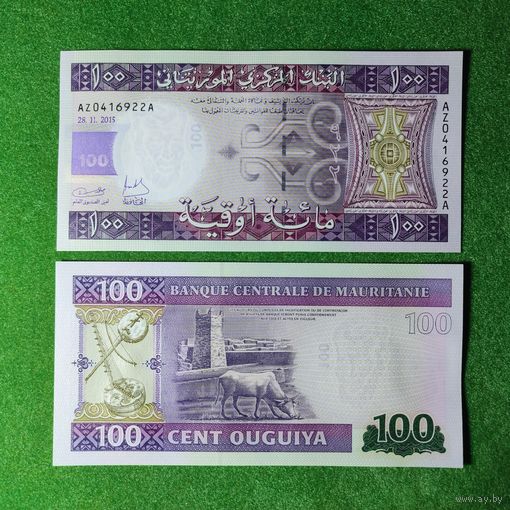 Мавритания, 100 угий 2015 г. UNC