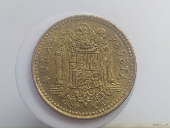 1 песета Испания 1975 года в звезде 1976 лот 44