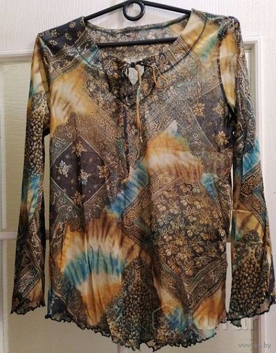 Легкая шифоновая блузка, на р-р 44-48