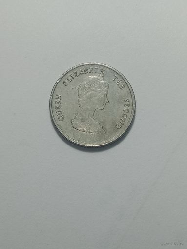 Восточные Карибы 10 центов 1999 года .