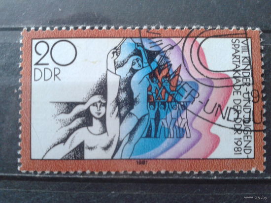 ГДР 1981 Молодежная спартакиада, гимнастика