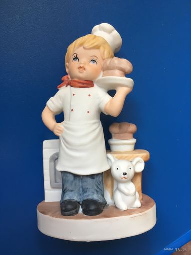 Статуэтка Повар, фарфор, Каподимонте
