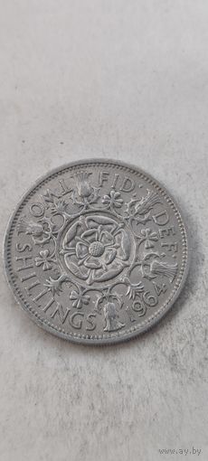 Великобритания 2 шиллинга 1964