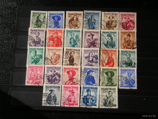 Австрия, 1948-53 Женские костюмы х 28 марок