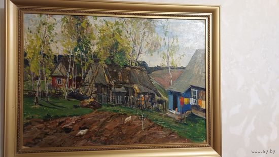 Довгялло Михаил Хрисанфович 1908-1978г К/м р50-70см с подписью художника