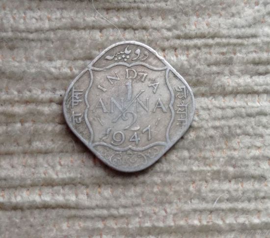 Werty71 Британская Индия 1/2 анна 1947
