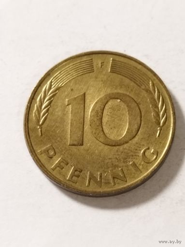Германия 10 пфенинг 1977 F