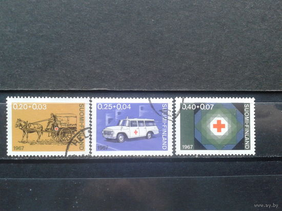 Финляндия, 1967. 90-летие Финского Красного Креста, полная серия