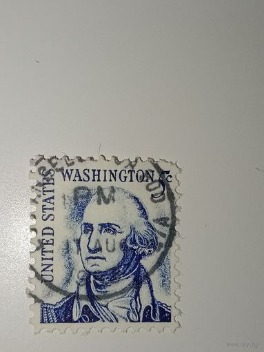 США 1966 Портрет Джорджа Вашингтона, первого президента США.
