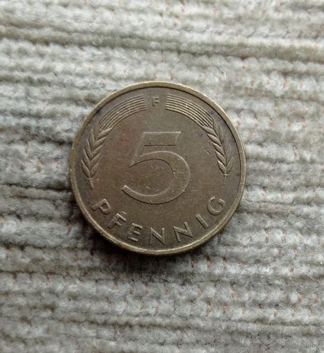 Werty71 Германия ФРГ 5 пфеннигов 1982 F