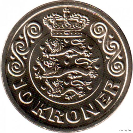 Дания 10 крон, 2022 UNC