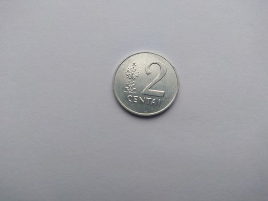 2 цента 1991 года. Литва
