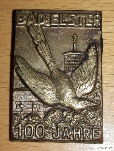 Германия ГДР Bad Elster (Бад-Эльстер) 100 лет. Латунь