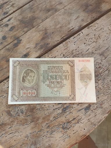 ХОРВАТИЯ 1000 куна 1941 год/B1687068/