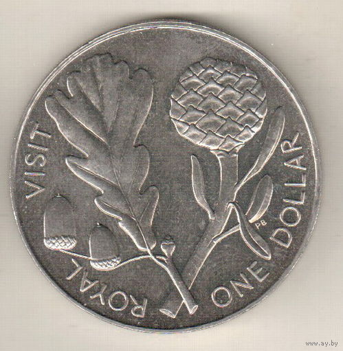 Новая Зеландия 1 доллар 1981 Королевский визит