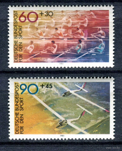 Германия (ФРГ) - 1981г. - Спорт - полная серия, MNH с отпечатками [Mi 1094-1095] - 2 марки