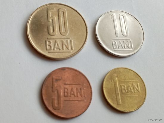 Румыния. 50, 10, 5, 1 бан 2023 - 2020